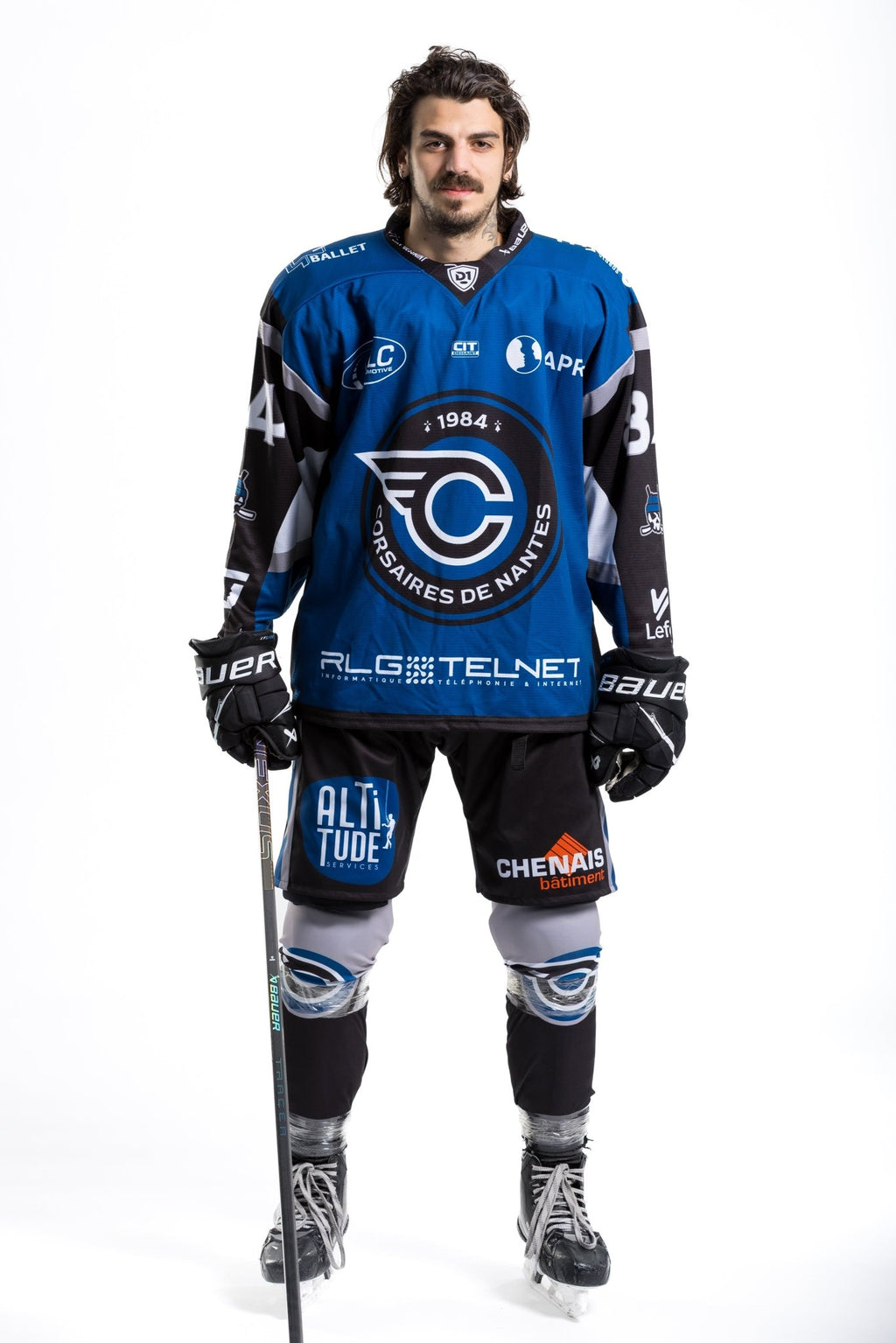 Maillot Domicile 25/26 porté par Valérian MATHIEU - Le Shop des Corsaires