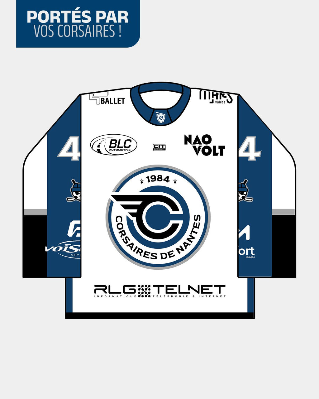 Maillot officiel Extérieur 25/26 - Le Shop des Corsaires